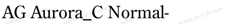 AG Aurora_C Normal字体转换